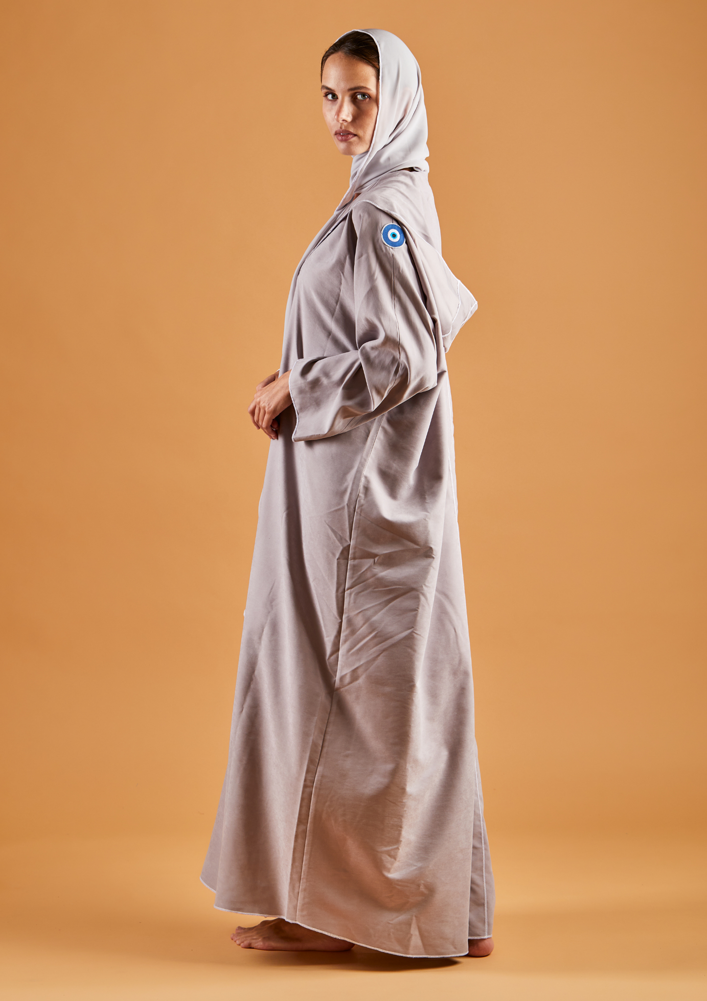 Leisure Abaya Pebble