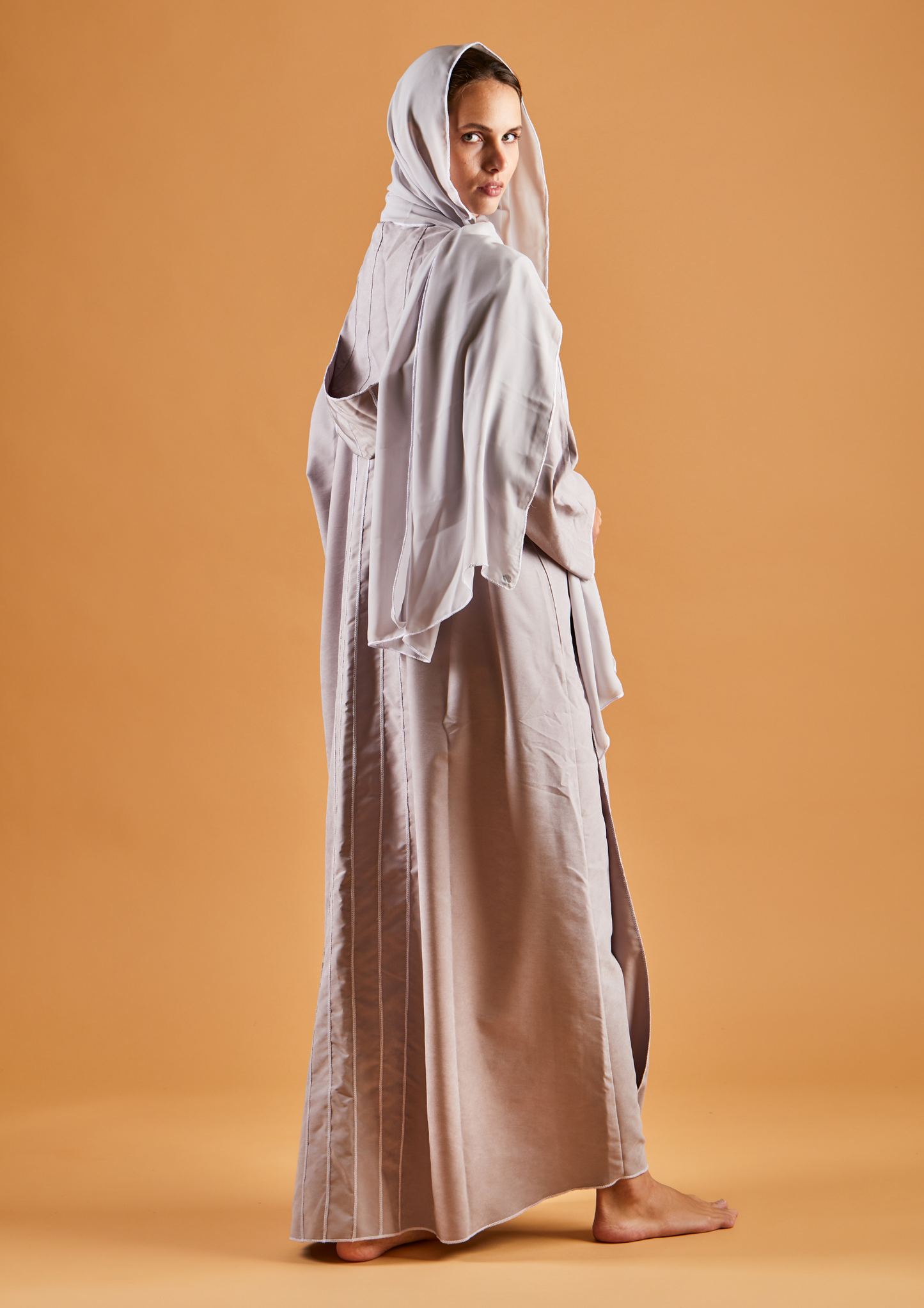 Leisure Abaya Pebble